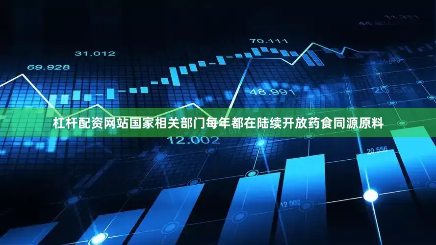 杠杆配资网站国家相关部门每年都在陆续开放药食同源原料