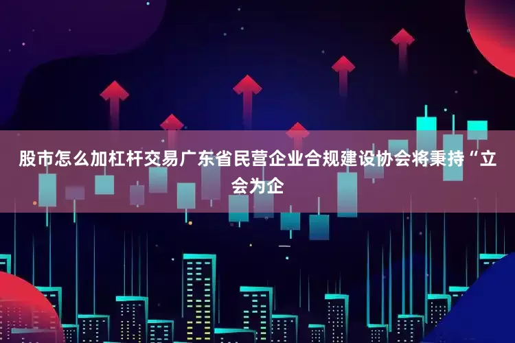 股市怎么加杠杆交易广东省民营企业合规建设协会将秉持“立会为企